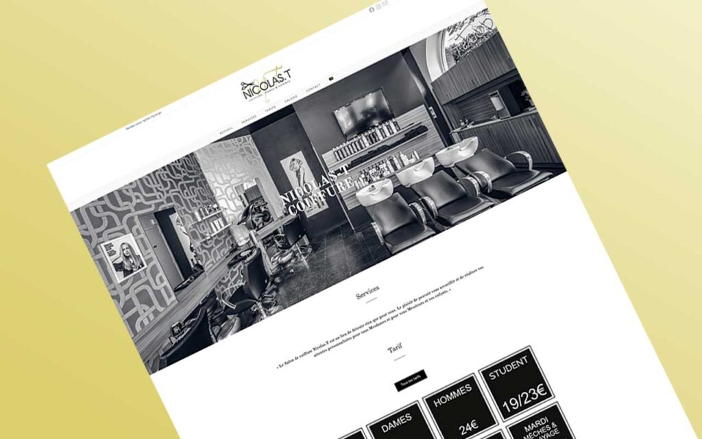 refonte et optimisation ux site nicolas t.be