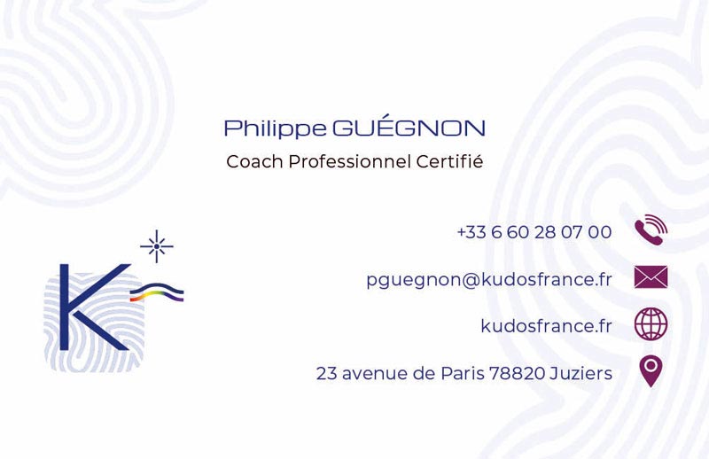kudos france cartes de visites verso