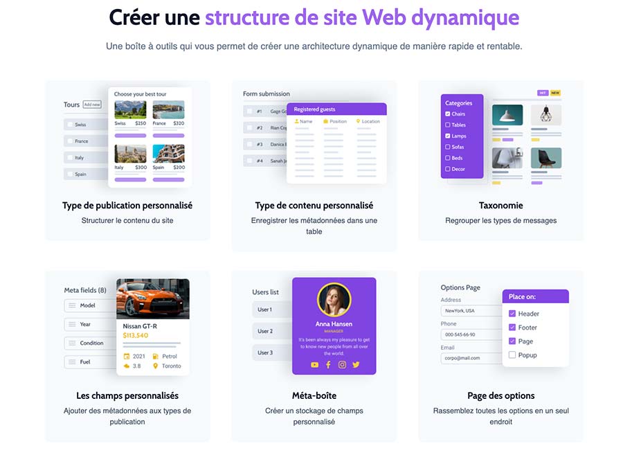 Crocoblock Structures dynamiques