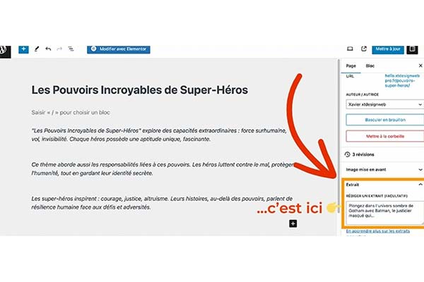 glossaire wordpress axtrait
