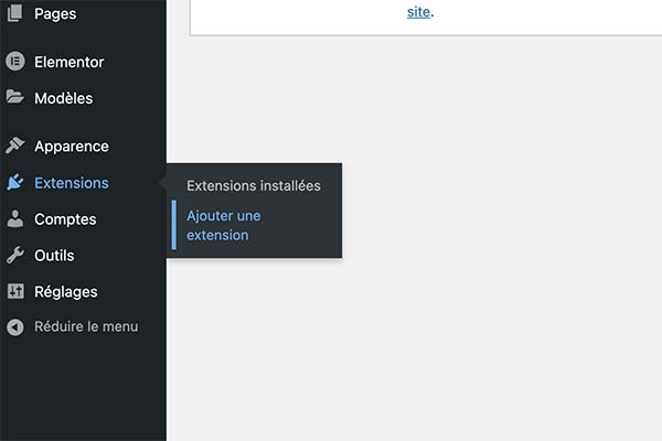 glossaire wordpress extension