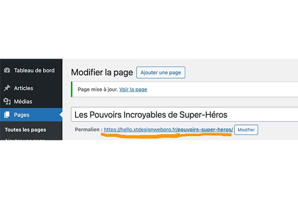 glossaire wordpress permalien