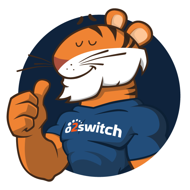 o2switch badge mascotte 2 orange small