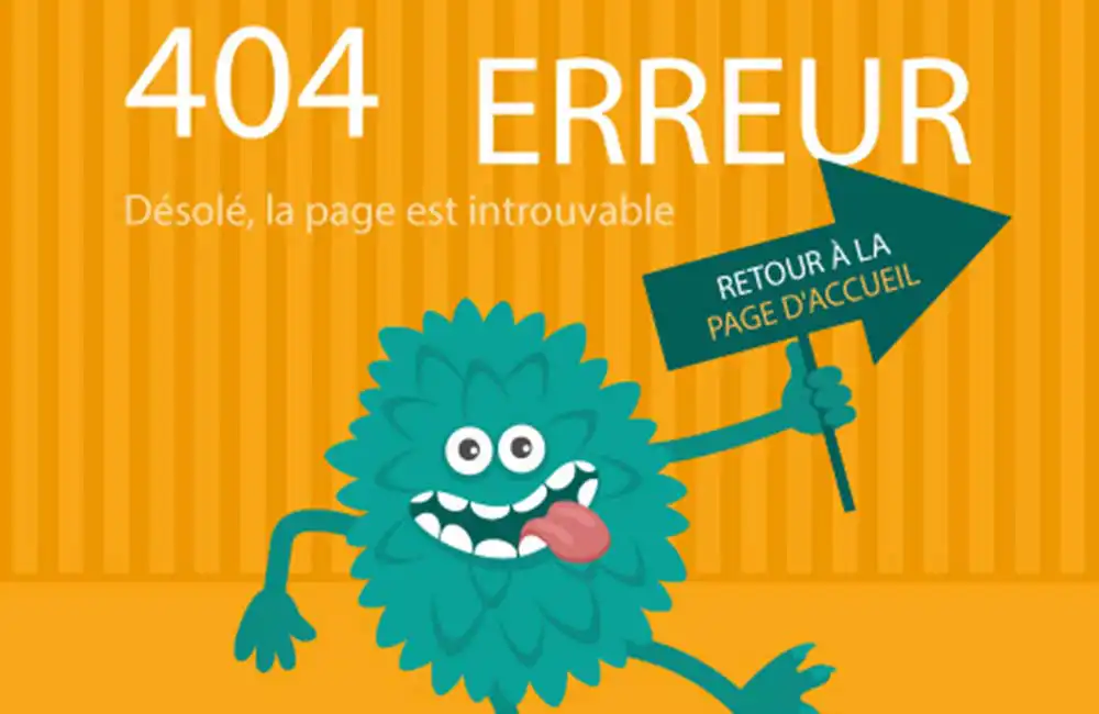exemple de page 404 wordpress utile avec liens de navigation et moteur de recherche