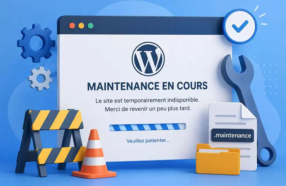 site wordpress bloqué en maintenance après une mise à jour interrompue