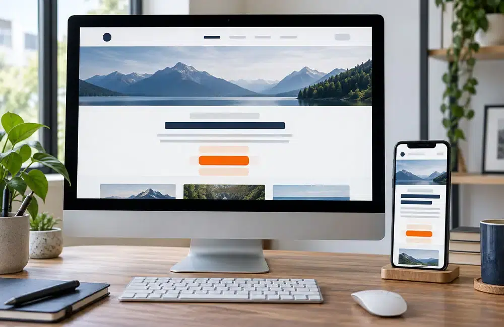 Page WordPress instable illustrant un saut de contenu lié au CLS