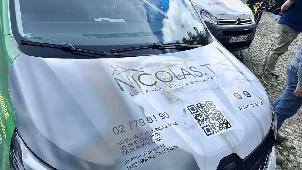 détails habillage publicitaire de capot nicolas.t