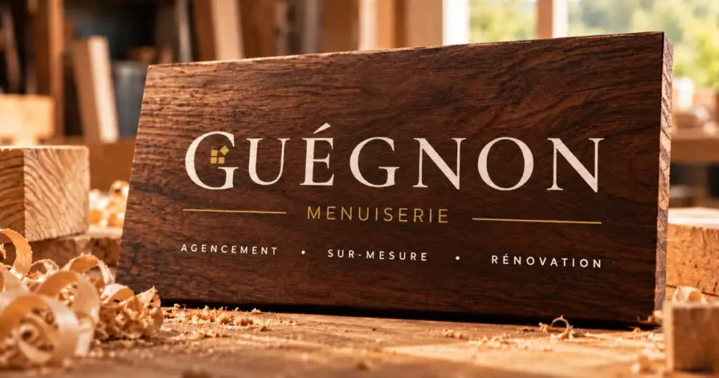 identite visuelle menuiserie guegnon